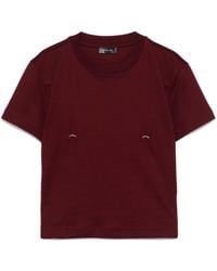 Mugler - Piercing-detail T-shirt - Lyst
