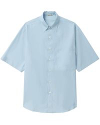 AURALEE - Sax Short-sleeved Cotton Shirt - Men's - Cotton - Lyst