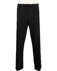Wales Bonner - Seine Straight-leg Wool Trousers - Men's - Wool/polyester/silk - Lyst