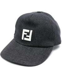 Fendi - Embroidered-Logo Baseball Cap - Lyst