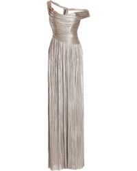 Maria Lucia Hohan - Silver Serene Pleated Silk Gown - Lyst