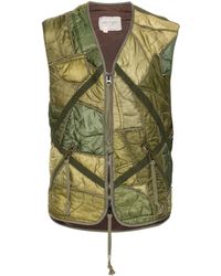 Greg Lauren - Patchwork Padded Vest - Lyst