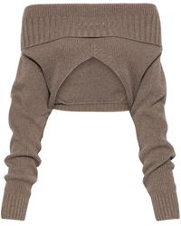 Christopher Esber - Cashmere Cropped Sweater - Women's - Cashmere - Lyst