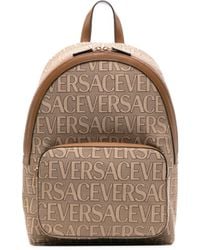 Versace - Logo-print Backpack - Lyst