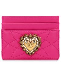 Dolce & Gabbana - Devotion Leather Card Holder - Lyst