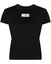 MM6 by Maison Martin Margiela - Logo Cotton T-shirt - Lyst