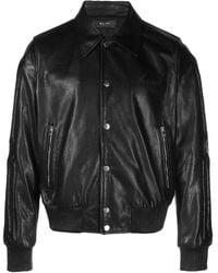 Amiri - Bones Embossed Leather Jacket - Lyst
