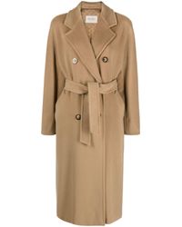 Max Mara - Brown Madame Belted Coat - Women's - Virgin Wool/viscose/cashmere/metallic Fibre - Lyst