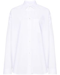 Balenciaga - Drop-shoulder Cotton Shirt - Lyst