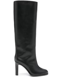 The Row - Wide Shaft Leather Knee-high Boots - Lyst