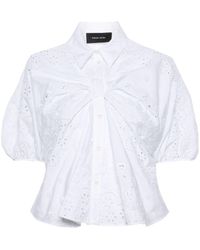 Simone Rocha - Broderie Anglaise Cotton Shirt - Lyst