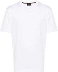 Brioni - Crew Neck Cotton T-shirt - Lyst