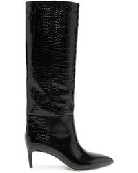 Paris Texas - Embossed Croco Stiletto Boot Heel 60 - Lyst