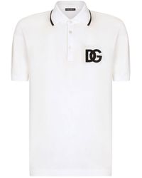 Dolce & Gabbana Uomo Abbigliamento Top e t-shirt T-shirt Polo Maglieria Long-sleeved viscose polo-shirt male 46 