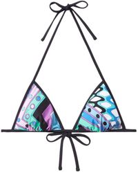 Emilio Pucci - Lycra Triangle Bikini Top - Lyst