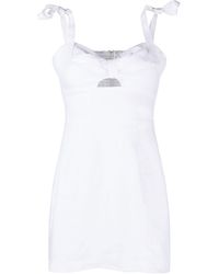 Reformation Pearson Linen Mini Dress - White