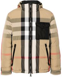 Burberry - Neutral Rutland Reversible Padded Jacket - Men's - Polyester/polyamide/duck Down/duck Feathers - Lyst