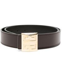 Givenchy - Black 4g Reversible Leather Belt - Lyst