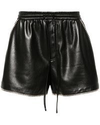 Nanushka - Okobor Faux-leather Shorts - Lyst