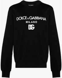 Dolce & Gabbana - Logo Cotton Sweatshirt - Lyst