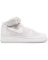 Nike Neutral Air Force 1 Mid '07 Suede Sneakers - Women's - Calf Suede/fabric/rubber - Pink