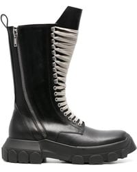 Rick Owens - Army Tractor Leather Boots - Lyst