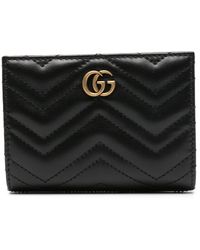 Gucci - gg Marmont Leather Bi-fold Wallet - Lyst
