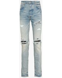 Amiri Ultra Suede Mx1 Jeans - Blue