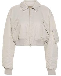 Acne Studios - Cropped Padded Bomber Jacket - Lyst