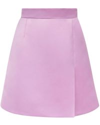 Nina Ricci - A-line Satin Mini Skirt - Women's - Polyester - Lyst