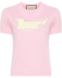 Gucci - Logo-print Cotton T-shirt - Women's - Cotton - Lyst