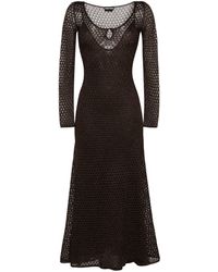 Tom Ford - Perforated Lurex Dress - Lyst