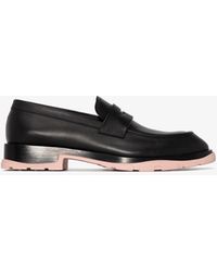 Alexander McQueen Gum Effect Formal Leather Loafers - Black
