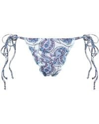Frankie's Bikinis - Tidal Shine Paisley Print Bikini Bottoms - Women's - Spandex/elastane/nylon - Lyst