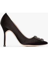 Manolo Blahnik - Hangisi 70 Satin Pump - Lyst