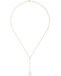 Mizuki - 14k Yellow Sea Of Beauty Pearl And Diamond Necklace - Lyst