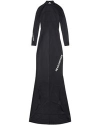 Balenciaga - Sporty B Long-sleeve Maxi Dress - Lyst