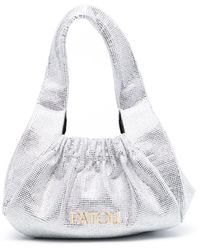 Patou - -tone Le Biscuit Rhinestone Tote Bag - Women's - Zamac/polyester/glass - Lyst
