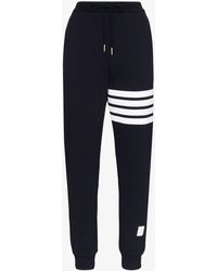 Thom Browne - 4-bar Stripe Cotton Track Pants - Women's - Cotton - Lyst