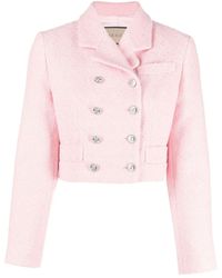 Gucci - Collared Cropped Cotton-blend Jacket - Lyst