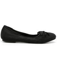 Balenciaga - Leopold Satin Ballerina Shoes - Lyst