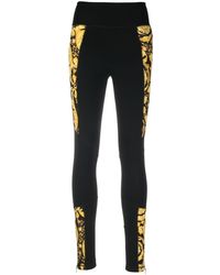 Versace - Barocco-print leggings - Lyst