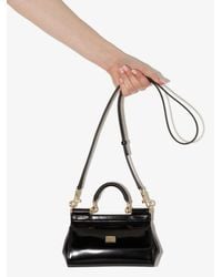 Dolce & Gabbana - Sicily Small Patent Leather Cross Body Bag - Lyst