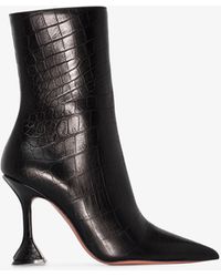 AMINA MUADDI Black Giorgia 95 Leather Boots