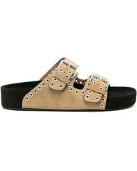 Isabel Marant - Lennyo Suede Leather Sandals - Lyst
