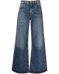Agolde - Clara Organic-cotton Flared Jeans - Lyst