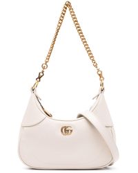 Gucci - Neutral Aphrodite Small Leather Shoulder Bag - Lyst