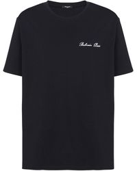 Balmain - T-Shirt With Embroidery - Lyst