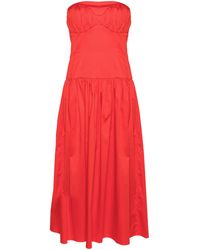 TOVE - Cardinal Stretch Cotton Strapless Dress - Women's - Elastane/cotton - Lyst