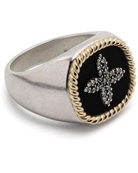 Pascale Monvoisin - 9kt Yellow Gold And Sterling Silver Bowie Diamond Ring - Lyst